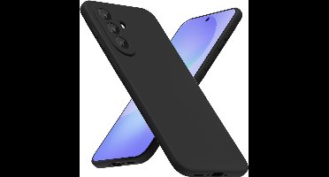 Hoesje geschikt voor Samsung Galaxy A37 5G hoesje Siliconen cover Zwart backcover