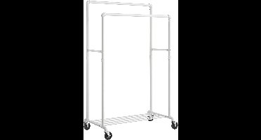 Hoppa! - Mobiel Kledingrek - Industrieel Design - Wit - 110 kg Belastbaar
