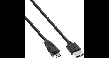 Dunne Mini HDMI - HDMI kabel - versie 2.0 (4K 60Hz) - 0,50 meter
