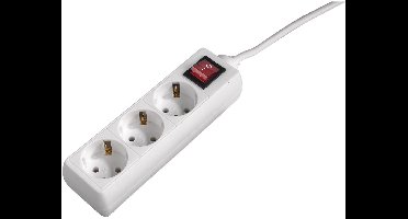 Hama Stekkerdoos met schakelaar - 3-voudig - 5m kabel - Wit