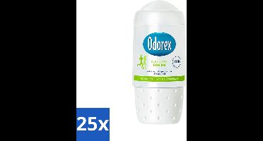 25 x Odorex - Deodorant Roller - Natural Fresh - Natuurlijke Frisheid - 50 ml - Deodorant Roller - Alcoholvrije Deodorant - Natuurlijke Frisheid - Zweetgeur Bestrijding - Huidvriendelijk