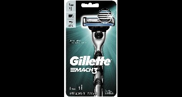 Gillette Mach3 Scheersysteem – Houder + 1 Mesje – 3-bladig – Lubrastrip