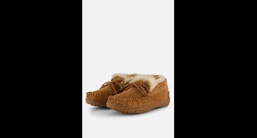 Warmbat Bunya Suede Dames Sloffen - Cognac