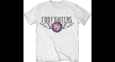 Foo Fighters - Flash Wings Heren T-shirt - S - Wit