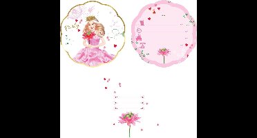 Haza Original Uitnodigingen Prinses 6 Stuks