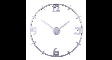 Nextime klok Louis  kunstof   80 cm zilver
