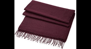 Scoby - Sjaal - Geweven - Oversized - One Size - Bordeauxrood
