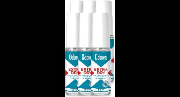 6 x Odorex - Deodorant Spray - Extra Dry - Krachtige Bescherming - 30 ml - Voordeelverpakking - 6 stuks