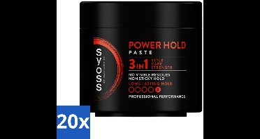 SYOSS - Power hold 150 ml - Haarpaste - Sterke Fixatie - 150ml - Bulkverpakking - 20 stuks