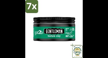 7 x Got2B - Texture Clay - Gentleman - 100 ml - Grootverpakking - Gentleman Texture Clay - Haar Textuur - Matte Finish - Stijlvol Haar - Natuurlijke Look