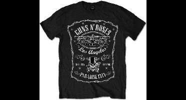 Guns N' Roses - Paradise City Label Heren T-shirt - S - Zwart