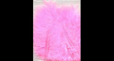 Marabou veren roze 15 Stuks