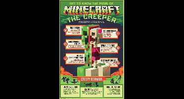 GBeye Poster - Hole In The Wall Minecraft Maxi Creeper - 91.5 X 61 Cm - Multicolor