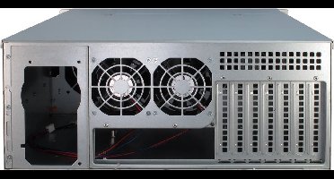 Inter-Tech IPC 4U-4420 Rack Blauw, Roestvrijstaal