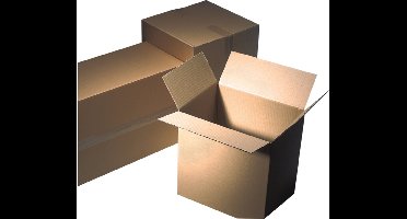 Amerikaanse vouwdoos | golfkarton | 405x305x236mm | enkele golf | bruin | 25 stuks