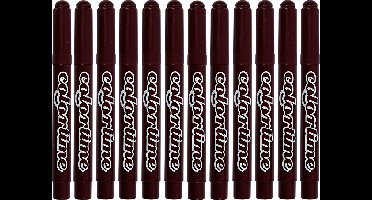 Colortime Stiften Lijndikte 5 Mm Donkerbruin 12 Stuks
