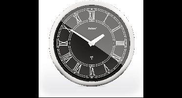Mebus Radiografische Wandklok 26cm Stille Romeinse Cijfers Zilver