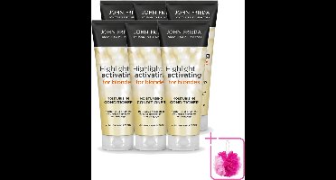 6 x John Frieda – Conditioner – Sheer Blonde – Verhelderend – 250 ml - Bulkverpakking - Blond haar verhelderen - Douchemop - Blonde haar verzorgen