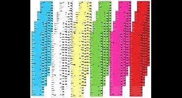 Set van 24 Transparante Plastic Linialen 15 cm voor School en Kantoor