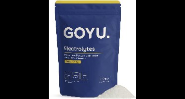 GOYU Elektrolyten Poeder Citroen Suikervrij 500 Gram - electrolytes - Keto - Vegan - Zonder toevoegingen - Lab getest - 125 dagen voorraad per zakje