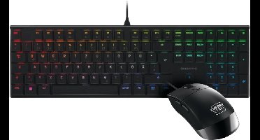 CHERRY XTRFY Gaming Combo Cherry MX 10.0N MX Speed Qwerty US + M50 Gaming Muis - RGB - Zwart