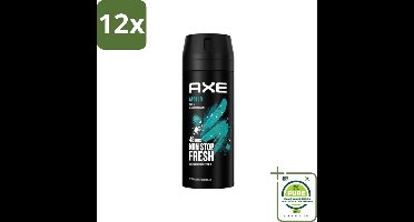 Axe - Deodorant Bodyspray - 48hrs Fresh - Apollo - Sage & Cedarwoord - 150 ml - Voordeelverpakking - 12 stuks - Deodorant - Axe Apollo