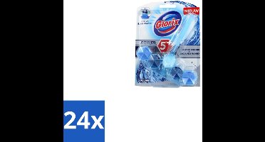 24 x Glorix – Toiletblok – Blauw Water Ocean – Fris - Toiletblok - Blauw Water - Reiniging Toilet - Anti-kalk - Frisse Geur