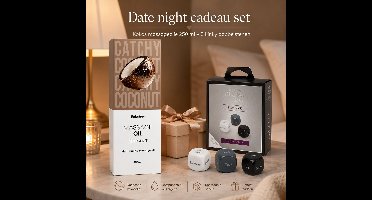 massage olie erotisch 250 ml (kokosolie huid) + dobbelstenen erotisch – cadeau voor koppels – date night spel – erotische gift set – seks spelletjes voor koppels
