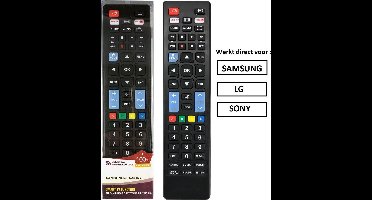 Universele afstandsbediening geschikt voor alle SAMSUNG | LG | SONY  tv's
