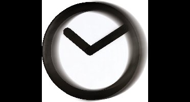 Nextime wandklok Focus kunststof - Kleur - Zwart