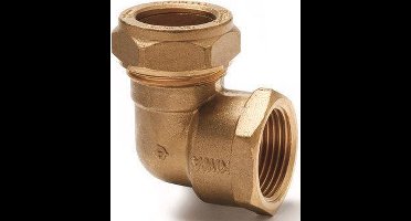 "Messing knel knie 12mmx3/8"" binnendraad"