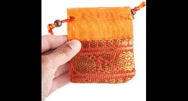 Pendeltasje brokaat vierkant - 8.5x8.5 cm Maat - S