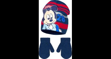 Mickey Mouse muts & handschoen maat 48
