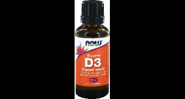 Vitamine D-3 druppels 1000 IE (30 ml) - Now Foods