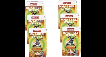 Beaphar Knabbelsticks - Knaagdiersnack - 6 x 150 g