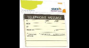 Stick'n Telefoon Notitieblok - 76x101mm - 100 Sticky Notes