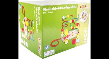 Vedes houten trekfiguur motoriek speelgoed multicolor.