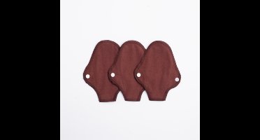 ImseVimse wasbare inlegkruisjes voor strings - 3 stuks - warm bruin
