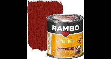 Rambo Pantserlak Interieur - Transparant Zijdeglans - Houtnerf Zichtbaar - Warm Mahonie - 0.25L