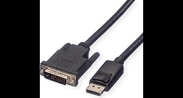 ROLINE DisplayPort Kabel DP Male - DVI Male (24+1), LSOH, zwart, 3 m