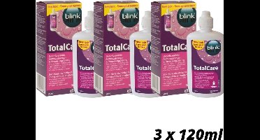 TotalCare Solution - 3 x 120ml - alles-in-één lenzenvloeistof harde contactlenzen