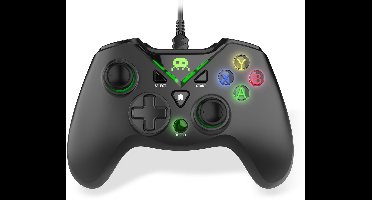 Freaks and Geeks Bedrade Controller - Ergonomische Triggers - Vibratie - Turbo Functie - Zwart - PC