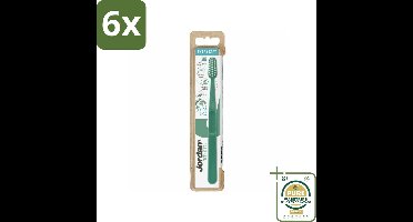 Jordan - Tandenborstel - Green Clean - Extra Soft - 5 tot 10 Jaar - Voordeelverpakking - 6 stuks - Duurzame tandenborstel - Milieuvriendelijke tandenborstel