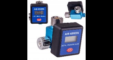 Digitale verfspuit drukregelaar 1/4" met LCD-display