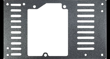 Inter-Tech AC Netzteilblende ATX-04, ATX-TFX, Stahl,lackiert