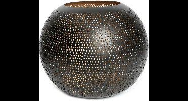 Bazar Bizar -de doorboorde bol - zwart goud