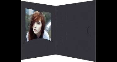 1x100 Daiber Pasfotomappen Opti-Line tot 7x10 cm zwart