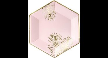 Borden Leaves, licht roze, 23cm (1 zakje met 6 stuks)