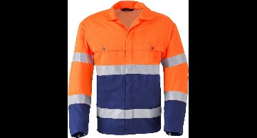 Havep 5105 Jack/Blouson Marine/Fluo Oranje maat 64
