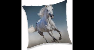 Animal Pictures Kussen White Horse - 40 x 40 cm - Polyester
